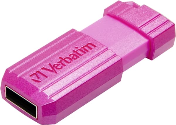 Verbatim USB Flash Disk, USB 2.0, 64GB, PinStripe, Store N Go, Blue, 49961, USB A, Retractable Connector