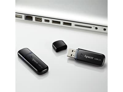 Apacer AH355, 64 GB, USB Type-A, 3.2 Gen 1 (3.1 Gen 1), Keps, 7,8 g, Svart