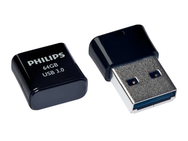 Philips Pico Edition 3.0, 64 GB, USB A-tyyppi, 3.0, Suojus, 4 g, Musta