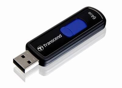Transcend JetFlash 760 - USB flash-enhet - 64 GB - USB 3.0 - svart