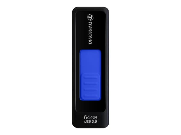 Transcend JetFlash 760 - USB flash-enhet - 64 GB - USB 3.0 - svart