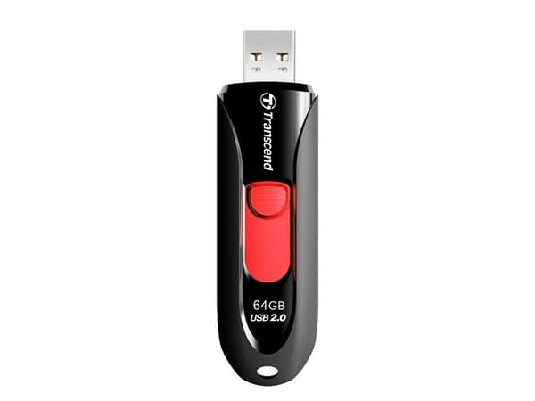 Transcend JetFlash 590 - USB flash-enhet - 64 GB - USB 2.0