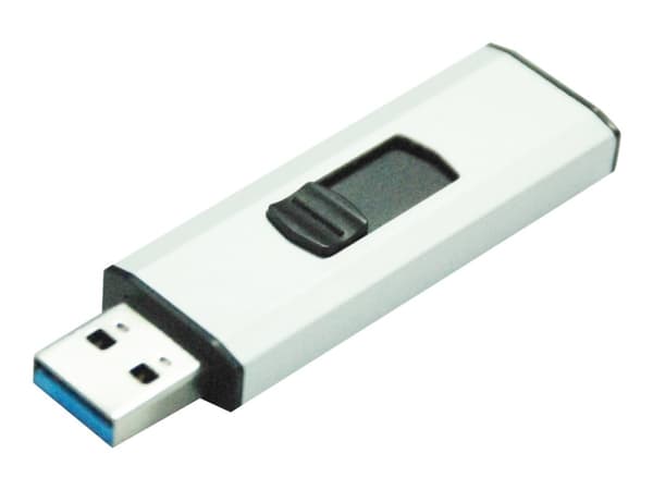 MediaRange - USB flash-enhet - 256 GB - USB 3.0 - svart, silver