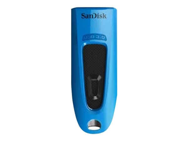 SanDisk Ultra - USB-flashstasjon - 64 GB - USB 3.0 - blå Blå