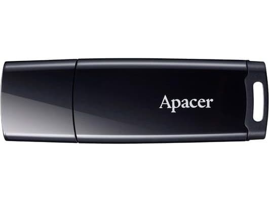 Apacer Apacer USB flash disk, 2.0, 64GB, AH336, black, black, AP64GAH336B-1, with cover Svart
