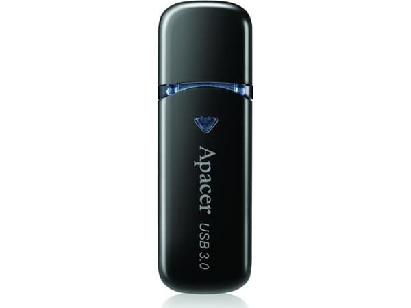 Apacer AH355, 32 GB, USB A-tyyppi, 3.2 Gen 1 (3.1 Gen 1), Suojus, 7,8 g, Musta