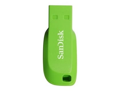 SanDisk Cruzer Blade - USB-flashstasjon - 16 GB - USB 2.0 - elektrisk grønn