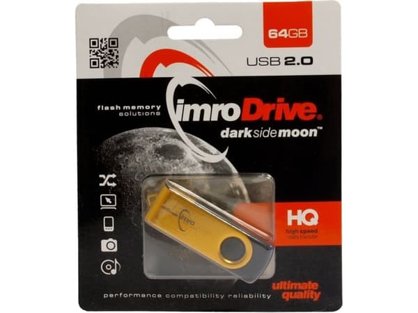 IMRO AXIS/64G USB, 64 GB, USB Type-A, 2.0, Sväng, Guld