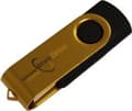 Miniatyrbild 1 av 3: IMRO AXIS/64G USB, 64 GB, USB Type-A, 2.0, Sväng, Guld