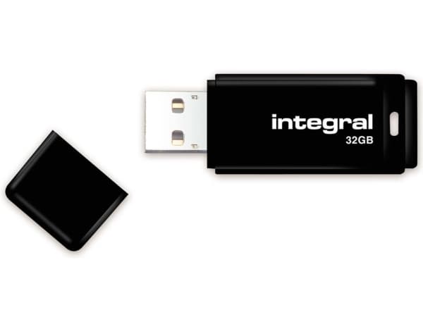 Integral - USB-flashstasjon - 32 GB - USB 2.0 - svart