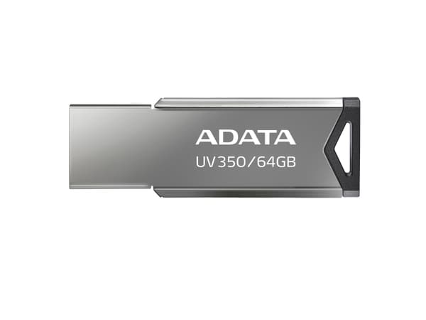 ADATA UV350 - USB flash-enhet - 64 GB - USB 3.2 Gen 1 - silver