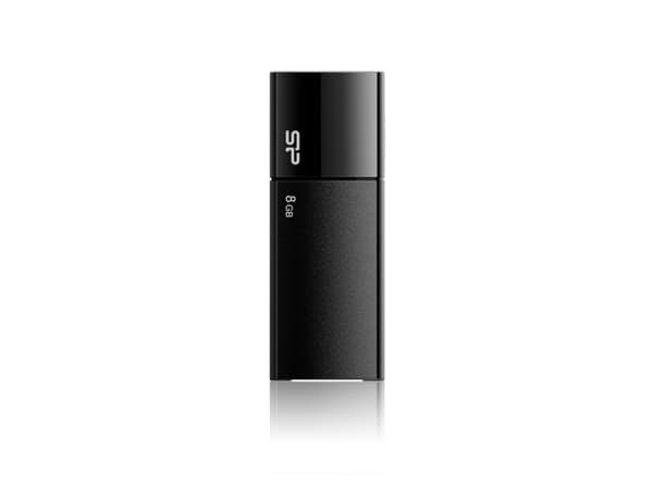 SILICON POWER Ultima U05 - USB-flashstasjon - 8 GB - USB 2.0 - klassisk svart
