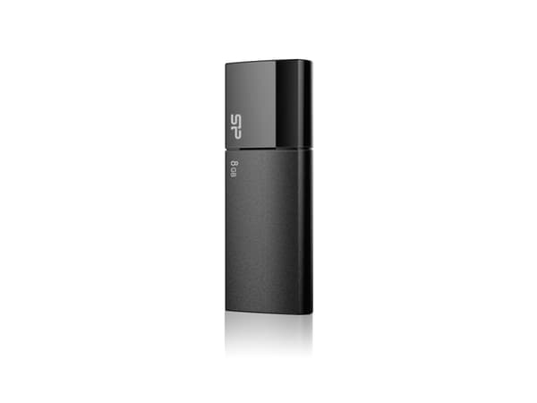 SILICON POWER Ultima U05 - USB-flashstasjon - 8 GB - USB 2.0 - klassisk svart