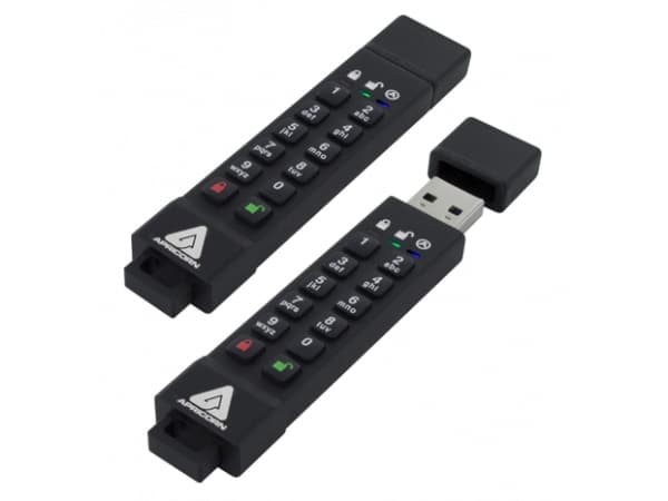 Apricorn Aegis Secure Key 3z - USB-flashstasjon - kryptert - 32 GB - USB 3.0 - FIPS 140-2 Level 3
