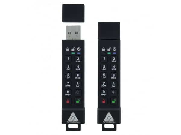 Apricorn Aegis Secure Key 3z - USB-flashstasjon - kryptert - 32 GB - USB 3.0 - FIPS 140-2 Level 3