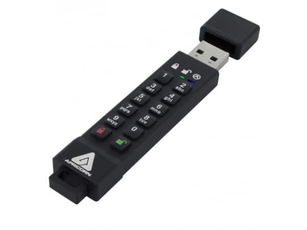 Apricorn Aegis Secure Key 3z - USB-flashstasjon - kryptert - 32 GB - USB 3.0 - FIPS 140-2 Level 3