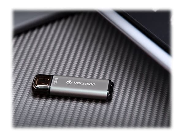 Transcend JetFlash 920 - USB-flashstasjon - 256 GB - USB 3.2 Gen 1 - romgrå