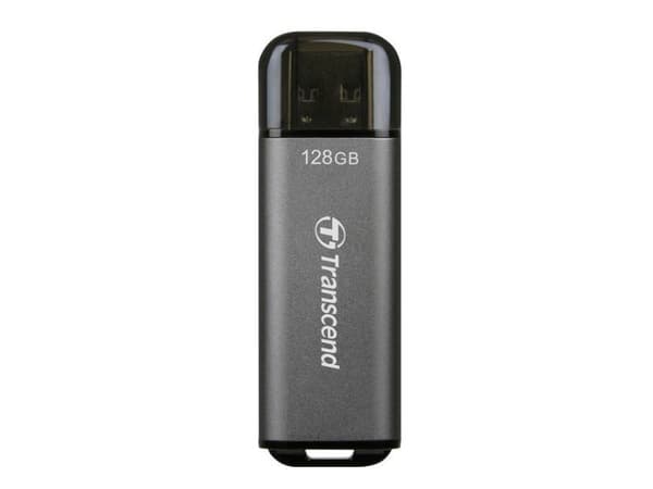 Transcend JetFlash 920 - USB flash-enhet - 128 GB - USB 3.2 Gen 1 - rymdgrå