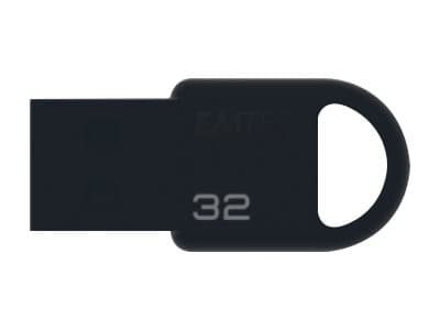 Emtec D250 Mini, 32 GB, USB A-tyyppi, 2.0, 15 MB/s, Ilman suojusta, Musta