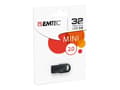Pikkukuva 2 / 5: Emtec D250 Mini, 32 GB, USB A-tyyppi, 2.0, 15 MB/s, Ilman suojusta, Musta