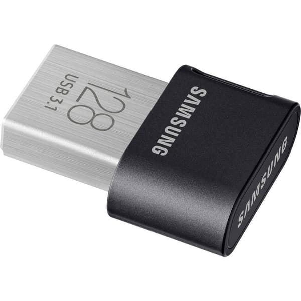 Samsung FIT Plus USB-minne 128 GB Svart MUF-128AB/APC USB 3.2 Gen 2 Grå, Silver