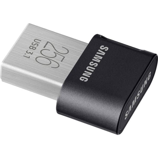 Samsung FIT Plus USB-minne 256 GB Svart MUF-256AB/APC USB 3.2 Gen 2 Grå, Silver