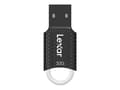 Pikkukuva 3 / 5: Lexar JumpDrive V40, 32 GB, USB A-tyyppi, 2.0, Suojus, 2,6 g, Musta, Valkoinen