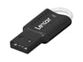 Pikkukuva 1 / 5: Lexar JumpDrive V40, 32 GB, USB A-tyyppi, 2.0, Suojus, 2,6 g, Musta, Valkoinen