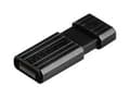 Miniatyrbild 3 av 5: Verbatim PinStripe USB Drive - USB flash-enhet - 64 GB - USB 2.0 - svart