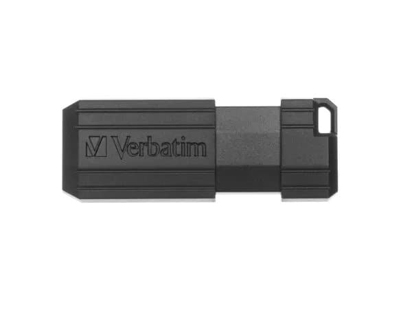 Verbatim PinStripe USB Drive - USB flash-enhet - 128 GB - USB 2.0 - svart