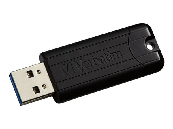 Verbatim Store 'n' Go Pin Stripe USB Drive - USB-flashstasjon - 32 GB - USB 3.2 Gen 1 - svart