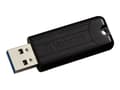 Miniatyrbild 2 av 5: Verbatim Store 'n' Go Pin Stripe USB Drive - USB flash-enhet - 64 GB - USB 3.2 Gen 1 - svart