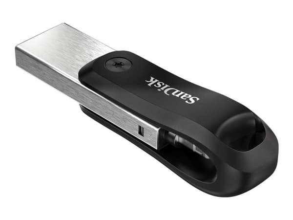 SanDisk iXpand Go - USB-flashstasjon - 64 GB - USB 3.0 / Lightning - for Apple iPad/iPhone (Lightning)