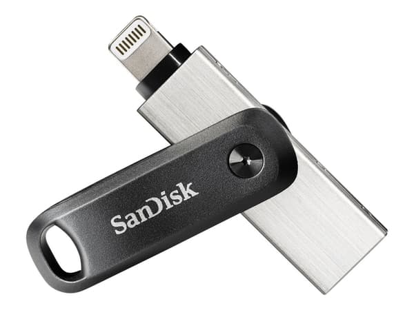 SanDisk iXpand Go - USB-flashstasjon - 64 GB - USB 3.0 / Lightning - for Apple iPad/iPhone (Lightning)