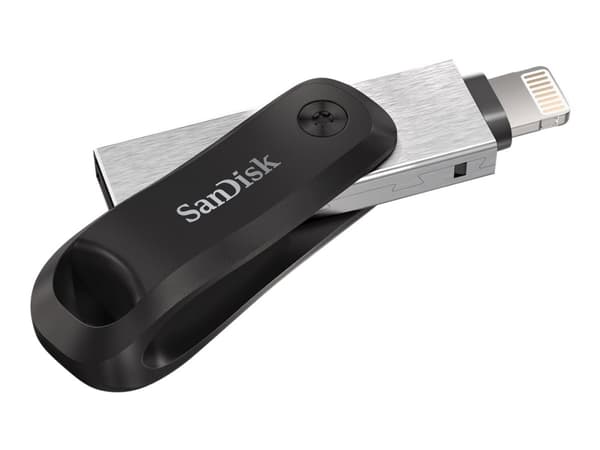 SanDisk iXpand Go - USB-flashstasjon - 64 GB - USB 3.0 / Lightning - for Apple iPad/iPhone (Lightning)