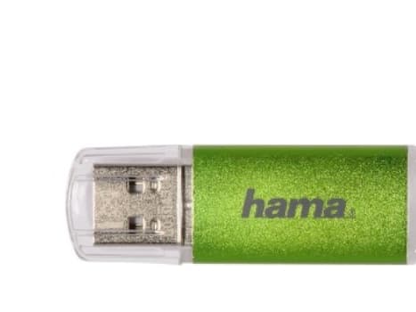 hama USB 2.0 muistitikku FlashPen "Laeta", 64 GB, vihreä Tiedonsiirtonopeus: 10 MB/s, irrotettavalla suojuksella (104300)
