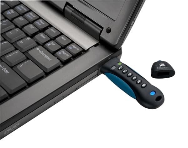 CORSAIR Flash Padlock 3 - USB flash-enhet - krypterat - 64 GB - USB 3.0