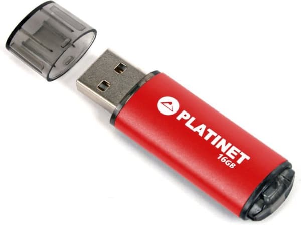 Platinet PMFE32R, 32 GB, USB Type-A, 2.0, 22 MB/s, Kabel, Rød