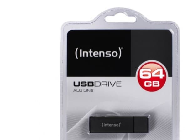 Intenso Alu Line - USB flash-enhet - 64 GB - USB 2.0 - antracit