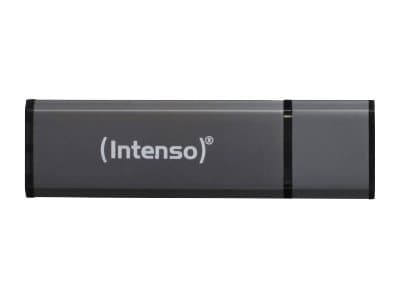 Intenso Alu Line - USB flashdrive - 64 GB - USB 2.0 - antracit (sort) Antrasitt