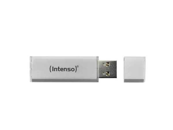 Intenso Alu Line, 8 GB, USB A-tyyppi, 2.0, 28 MB/s, Suojus, Hopea Hopea