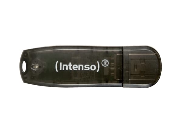 USB-tikku 2.0 Intenso Rainbow Line, 16 GB, musta