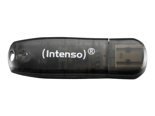 USB-tikku 2.0 Intenso Rainbow Line, 16 GB, musta