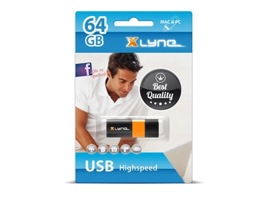 xlyne Wave - USB-flashstasjon - 64 GB - USB 2.0
