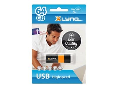 xlyne Wave - USB-flashstasjon - 64 GB - USB 2.0
