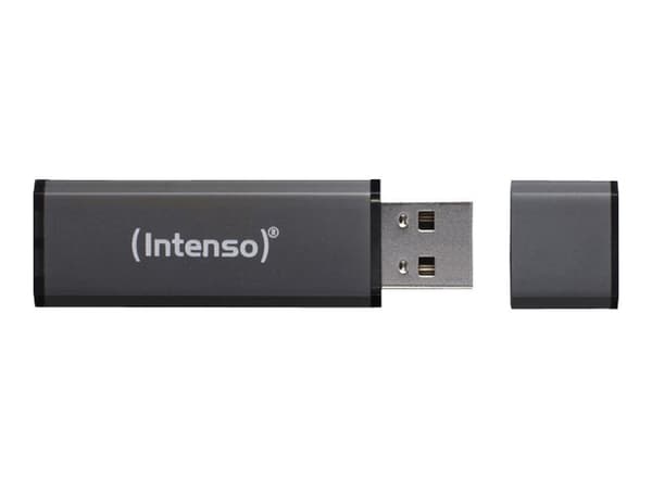 Intenso Alu Line - USB flashdrive - 8 GB - USB 2.0 - antracit (sort)