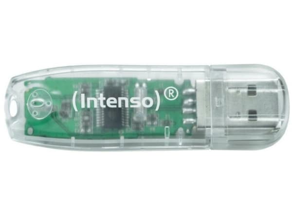 Intenso Rainbow Line - USB flash-enhet - 32 GB - USB 2.0 - transparent