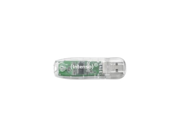 Intenso Rainbow Line - USB flash-enhet - 32 GB - USB 2.0 - transparent