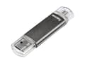 Miniatyrbild 5 av 5: Hama Laeta Twin 64GB USB 2.0, 64 GB, USB Type-A / Micro-USB, 2.0, 10 MB/s, Keps, Grå