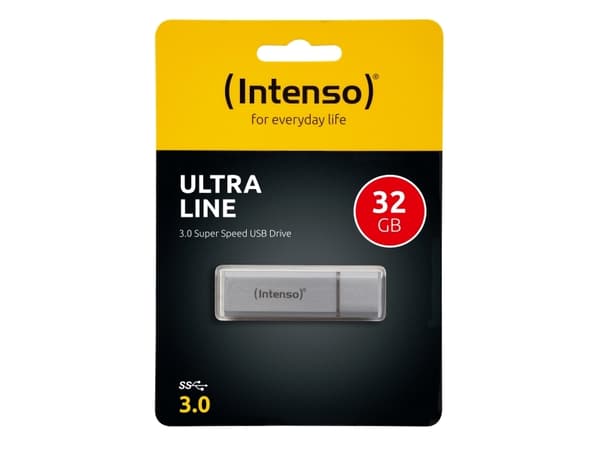 Intenso Ultra Line - USB flash-enhet - 32 GB - USB 3.0 - silver